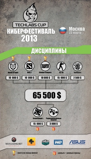 Киберспорт - В России стартует киберфестиваль TECHLABS CUP 2013